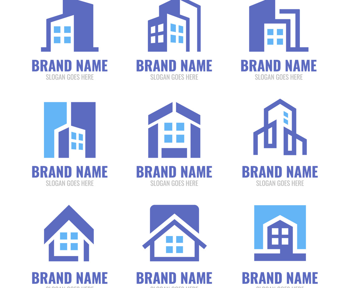 Set of Construction Company Logo