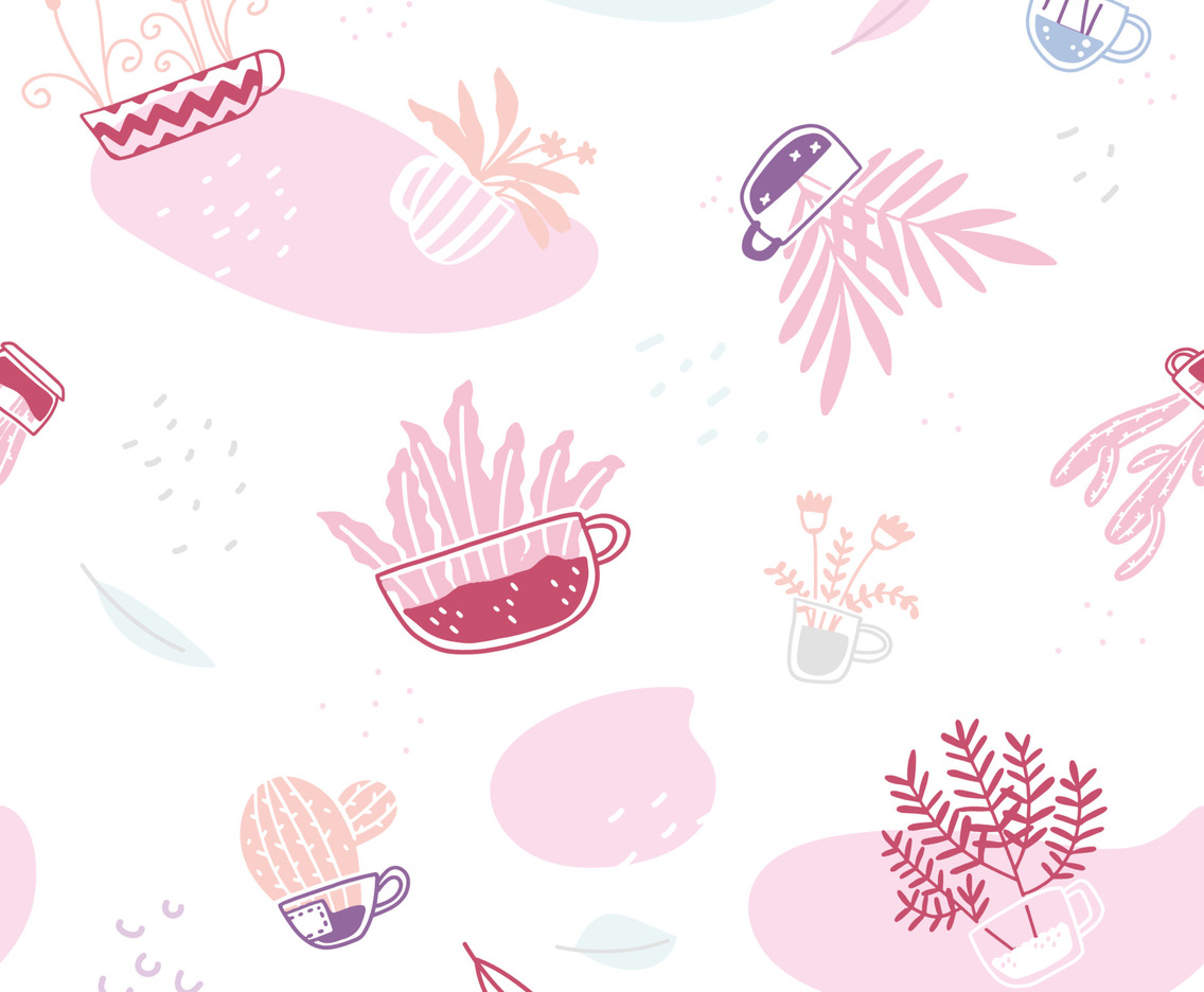 Floral Plant Seamless Background