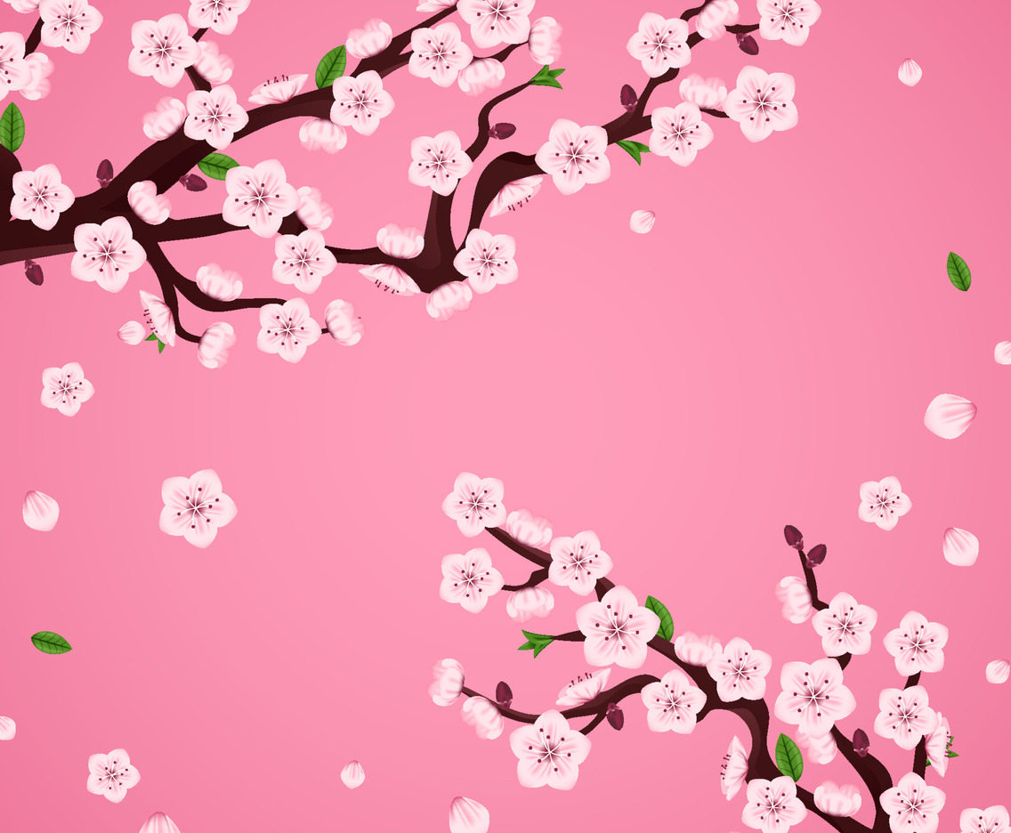Peach Blossom Background