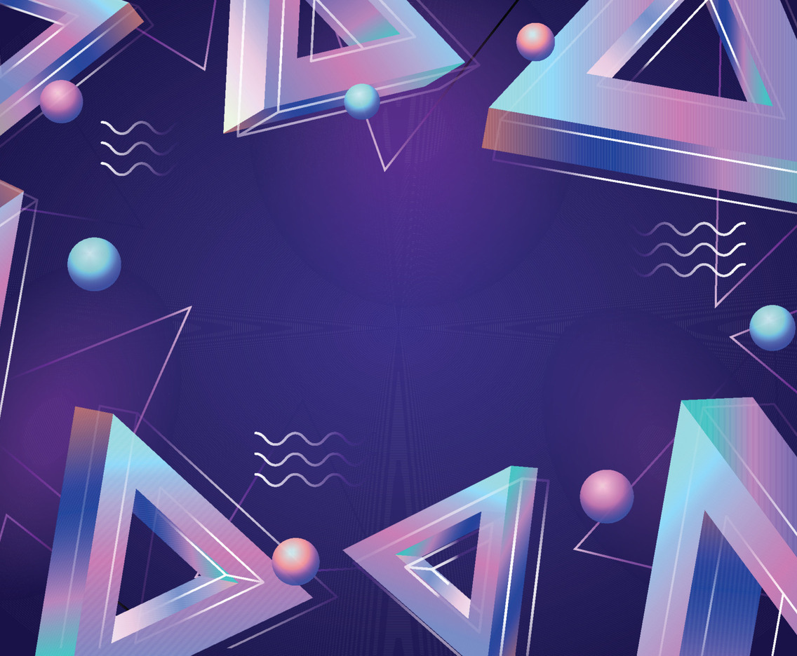 Modern Vibrant Triangular Concept