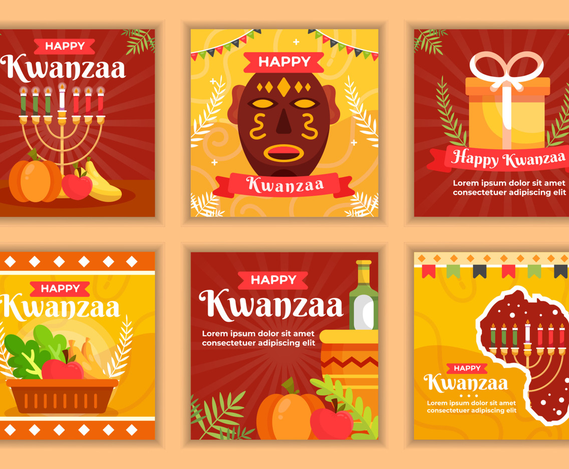 Social Media Set for Kwanzaa
