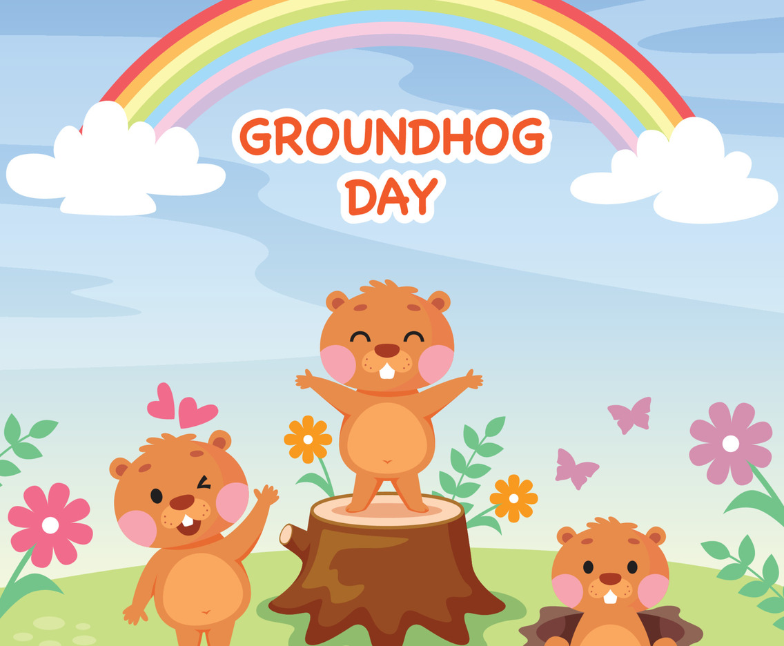 Groundhog Background Concept