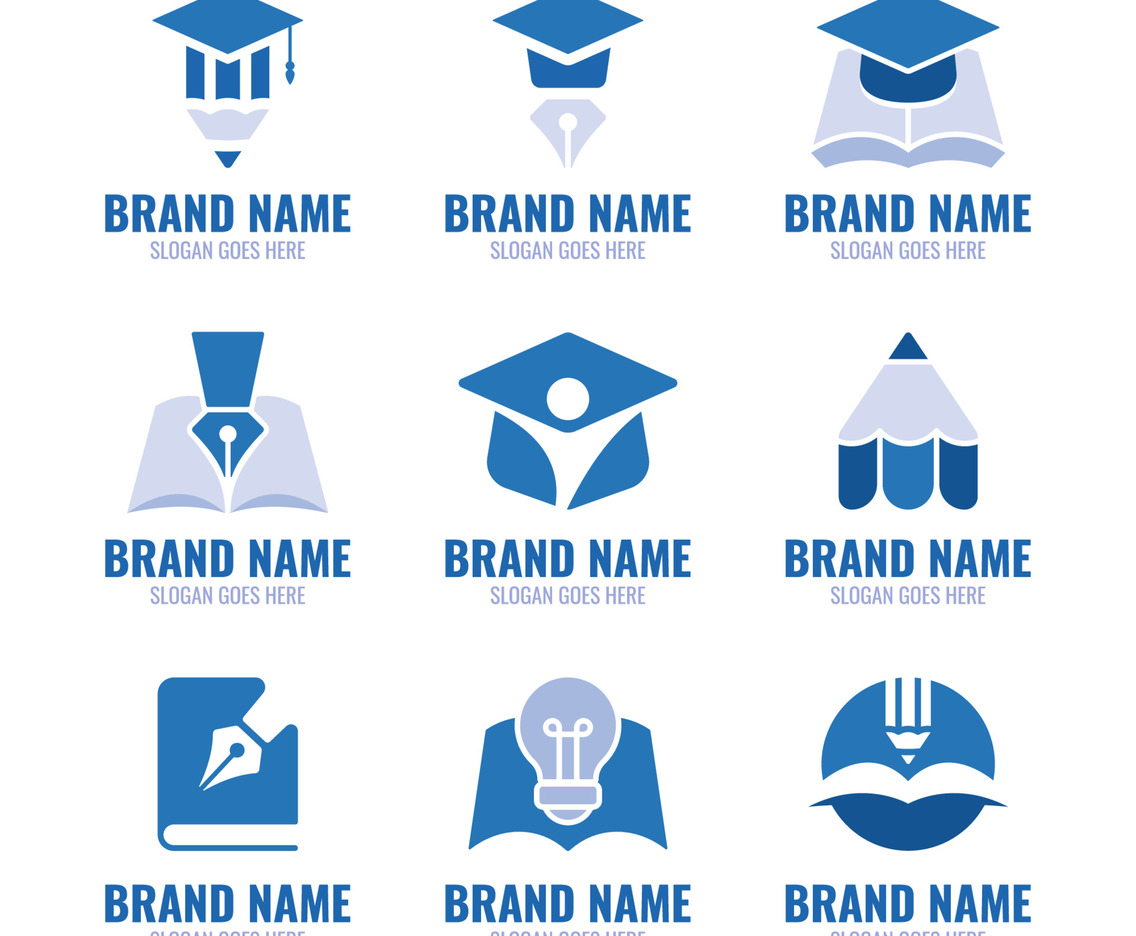 Education Logo Set Collection