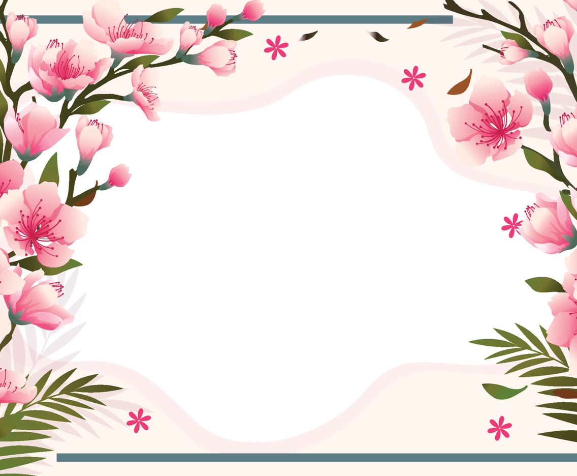 Peach Blossom Background