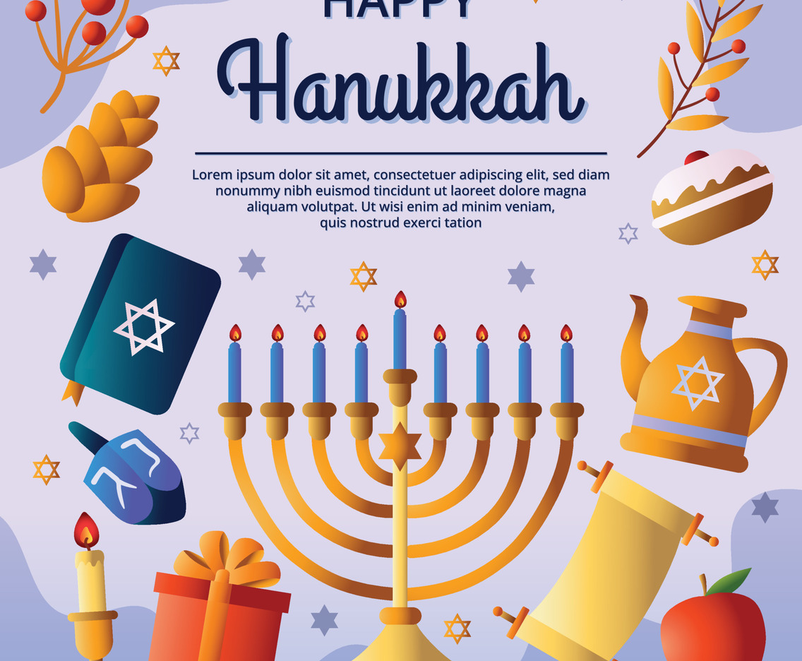 Happy Hanukkah Day Concept