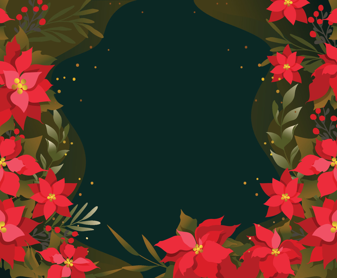 Poinsettias Background Template