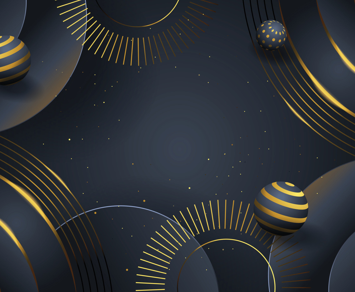 Elegant Abstract Geometric Gold Concept