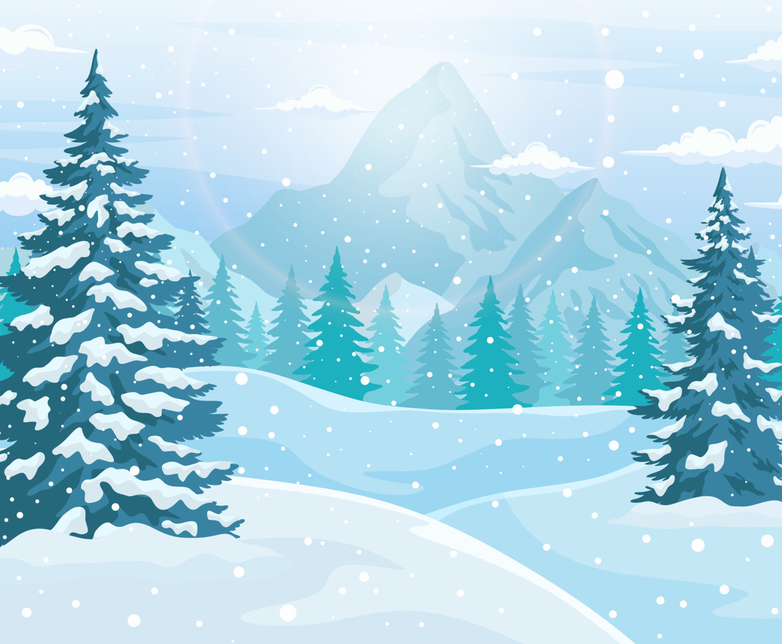 Winter Nature Scenery Background