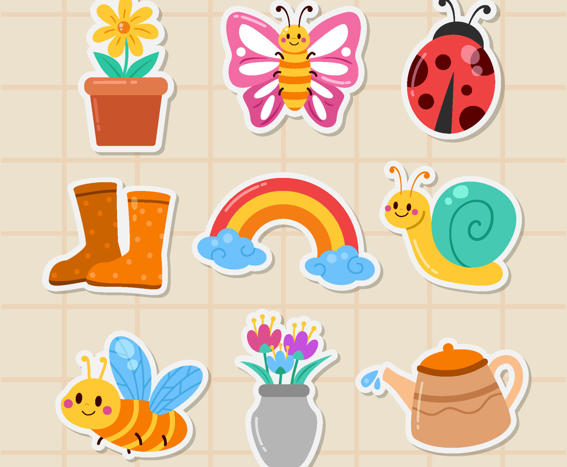 Cute Spring Stickers