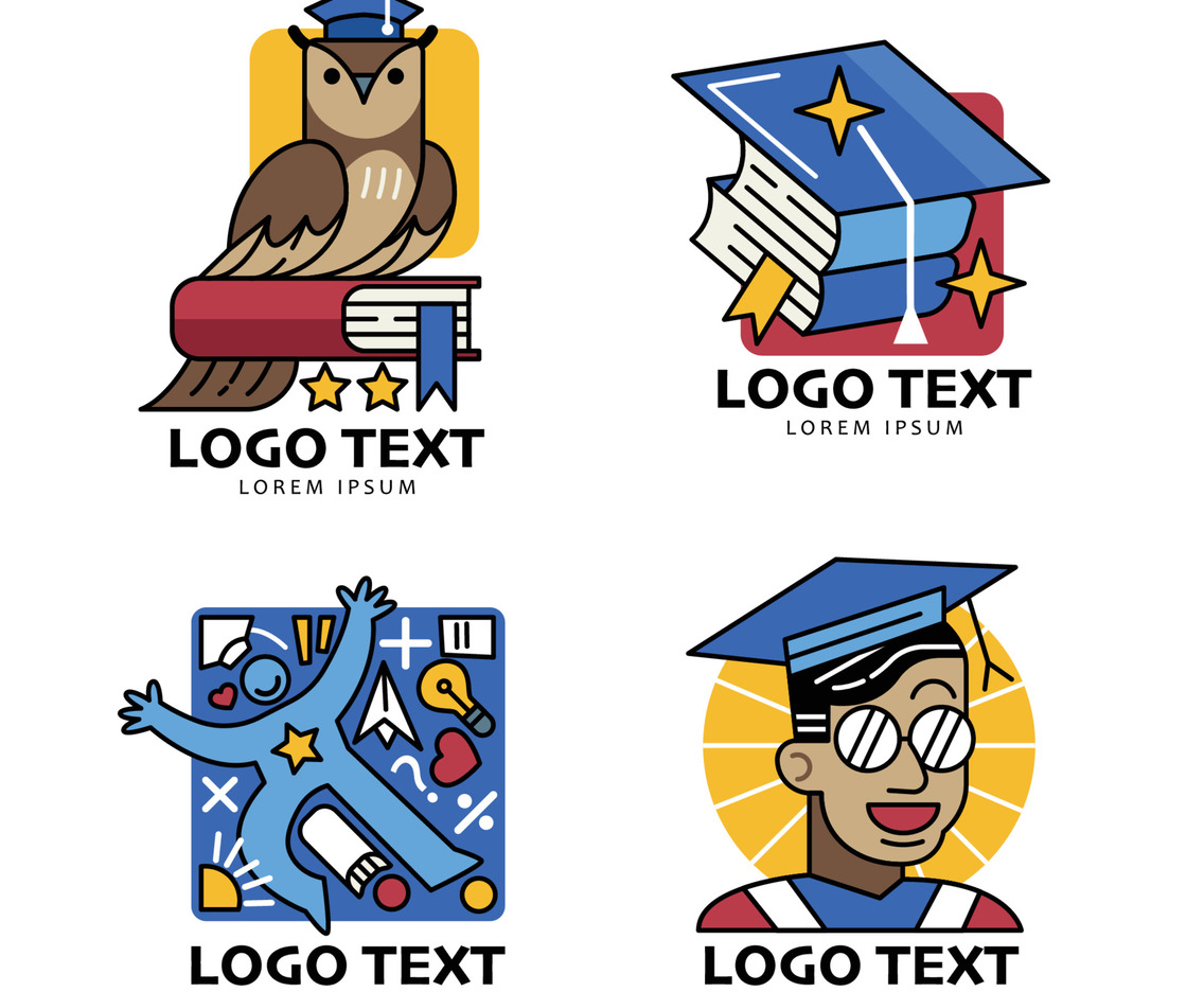 Education Logo Design Set