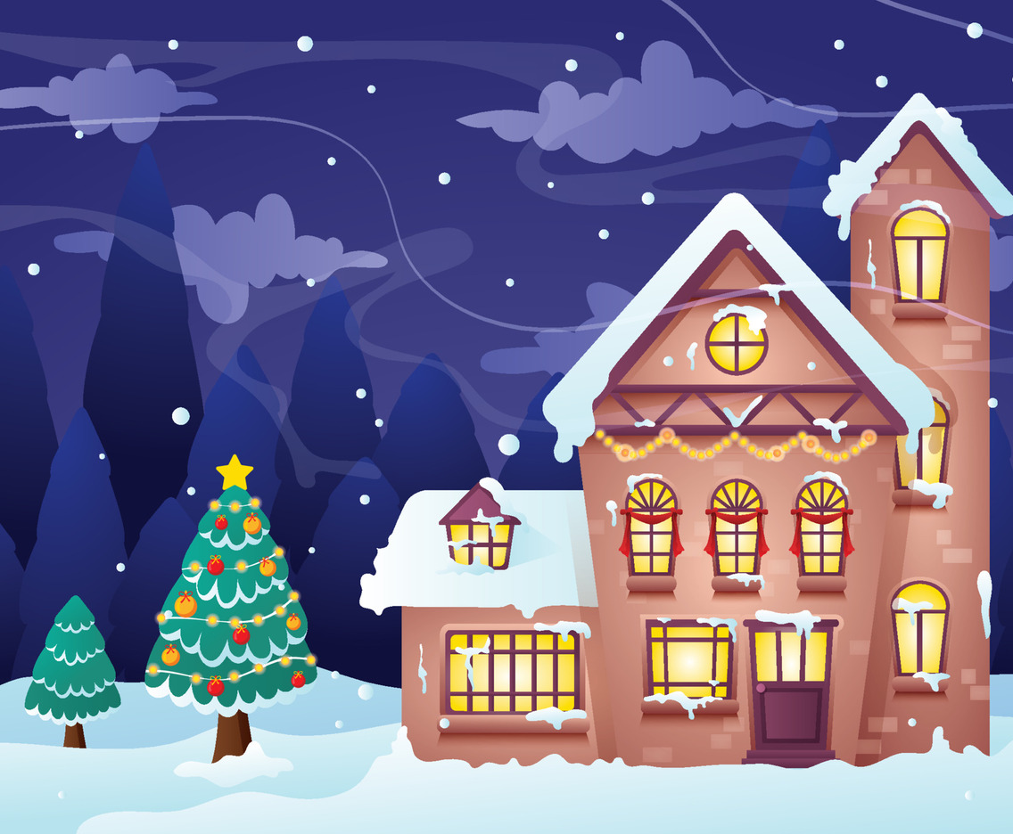 Night View Winter Season