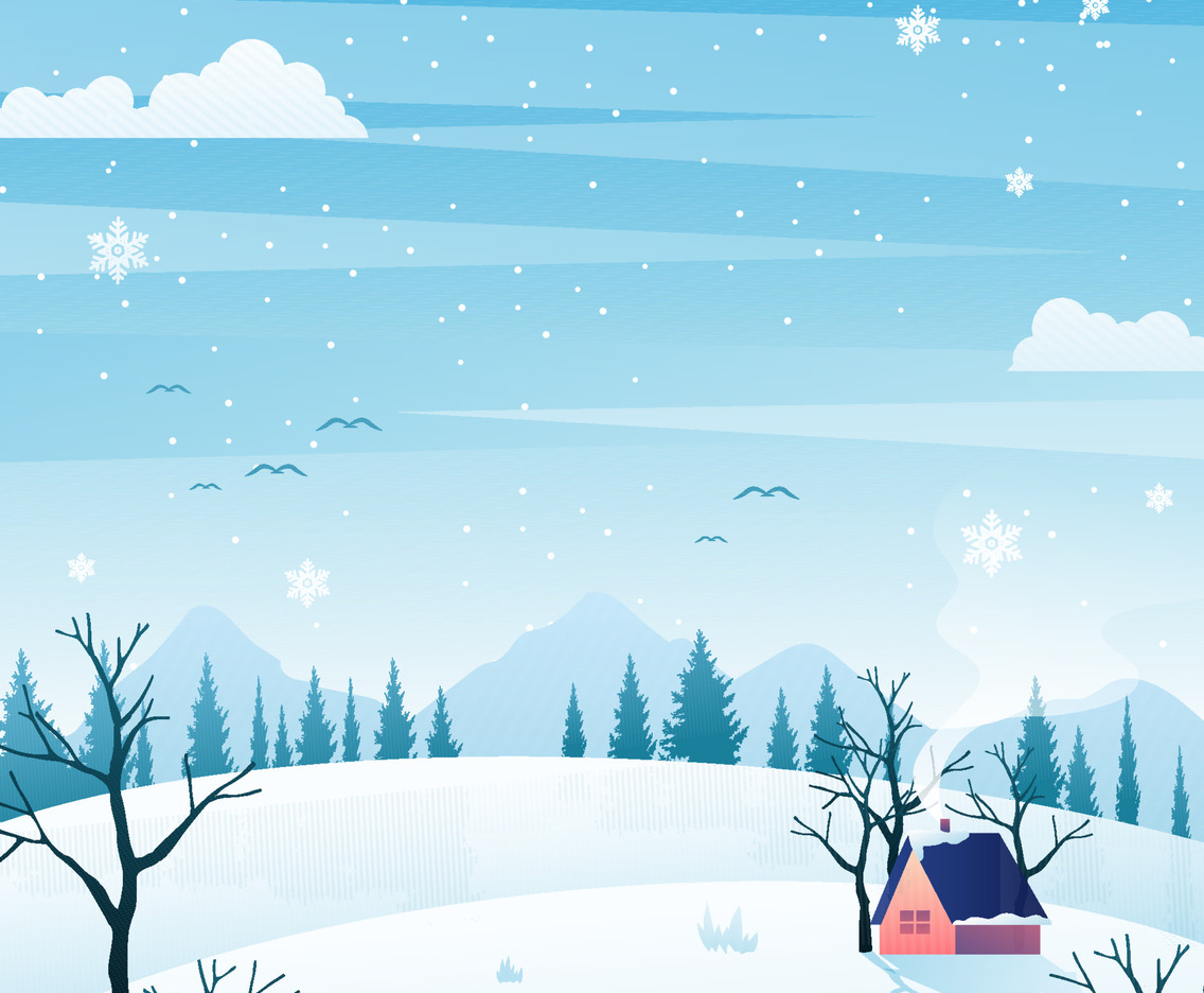 Christmas Winter Nature Background