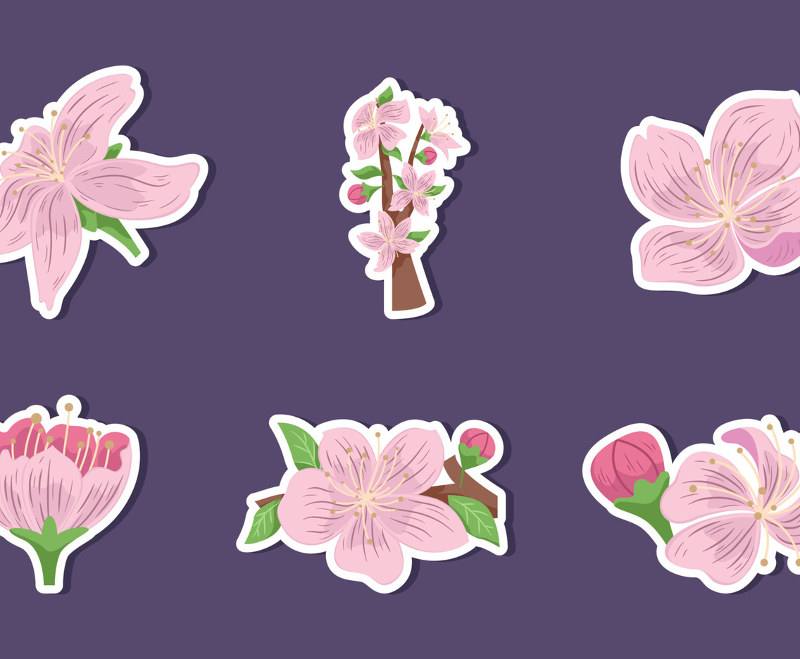 Peach Blossom Journal Sticker Collection