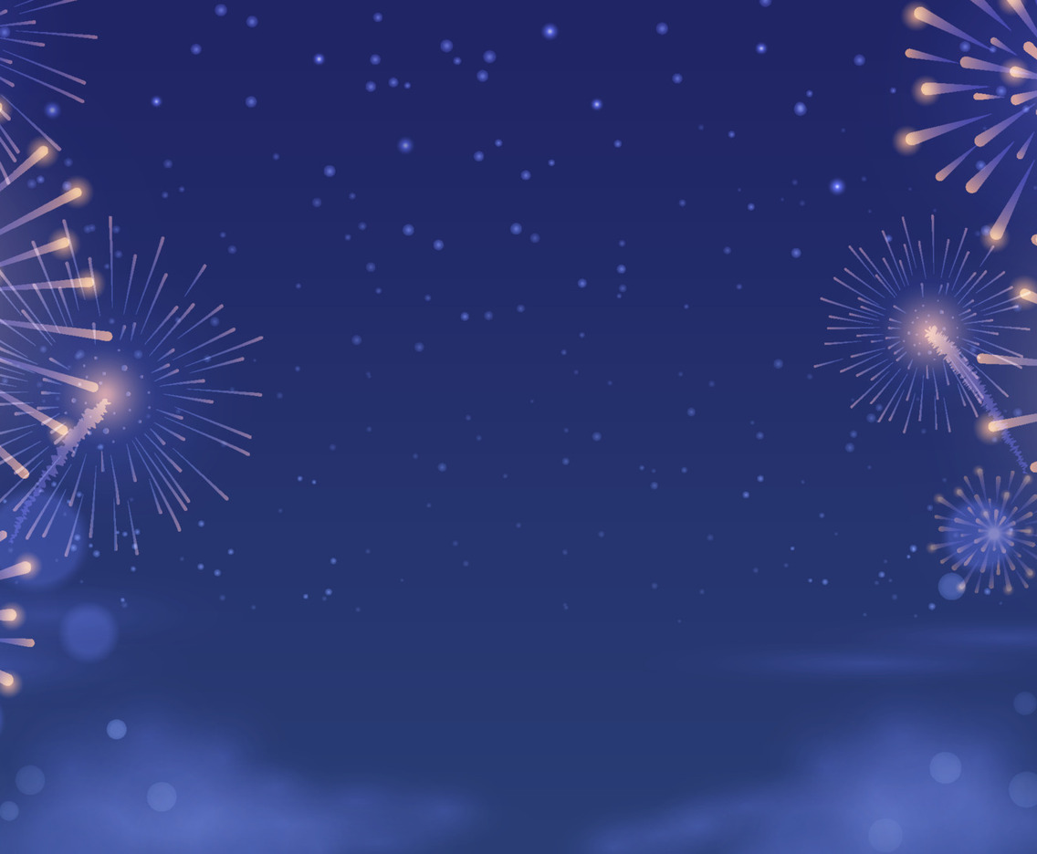 Fireworks in the Night Sky Background