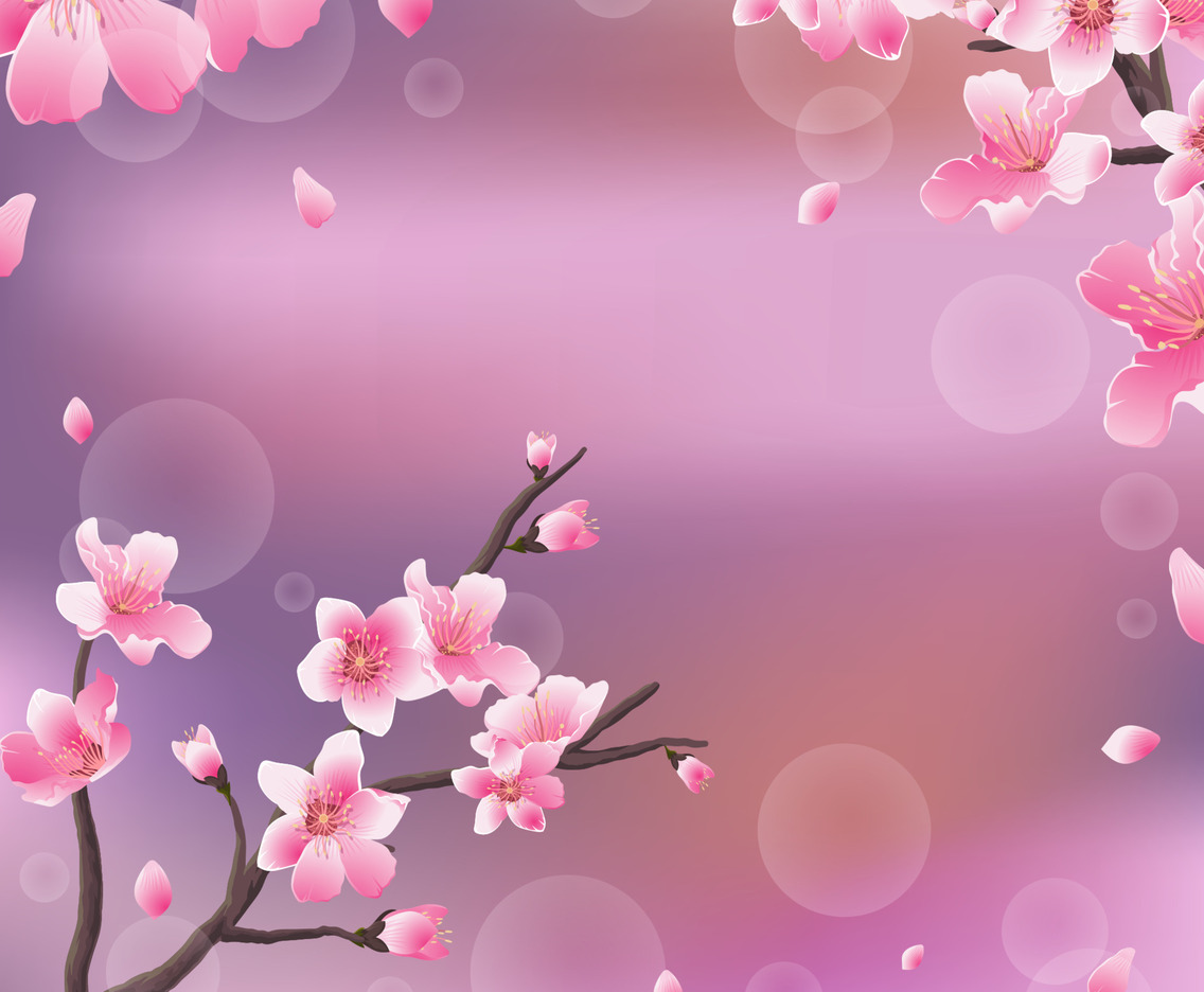 Pretty Pink Blooming Peach Blossom