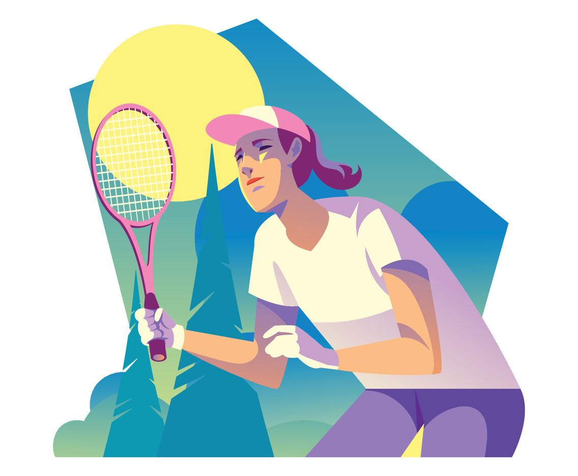 Young Female Tennis Player