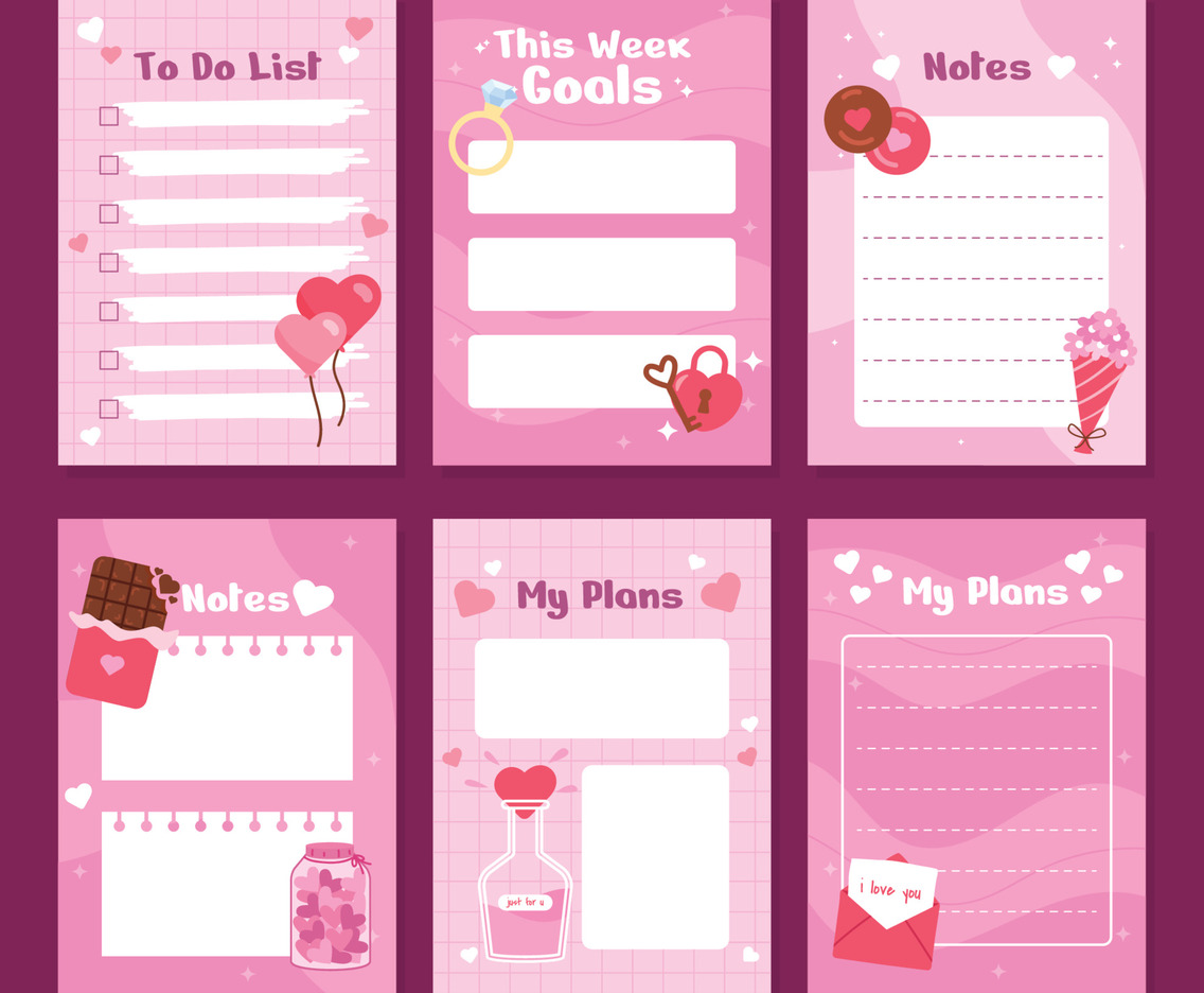 Valentine Journal Template