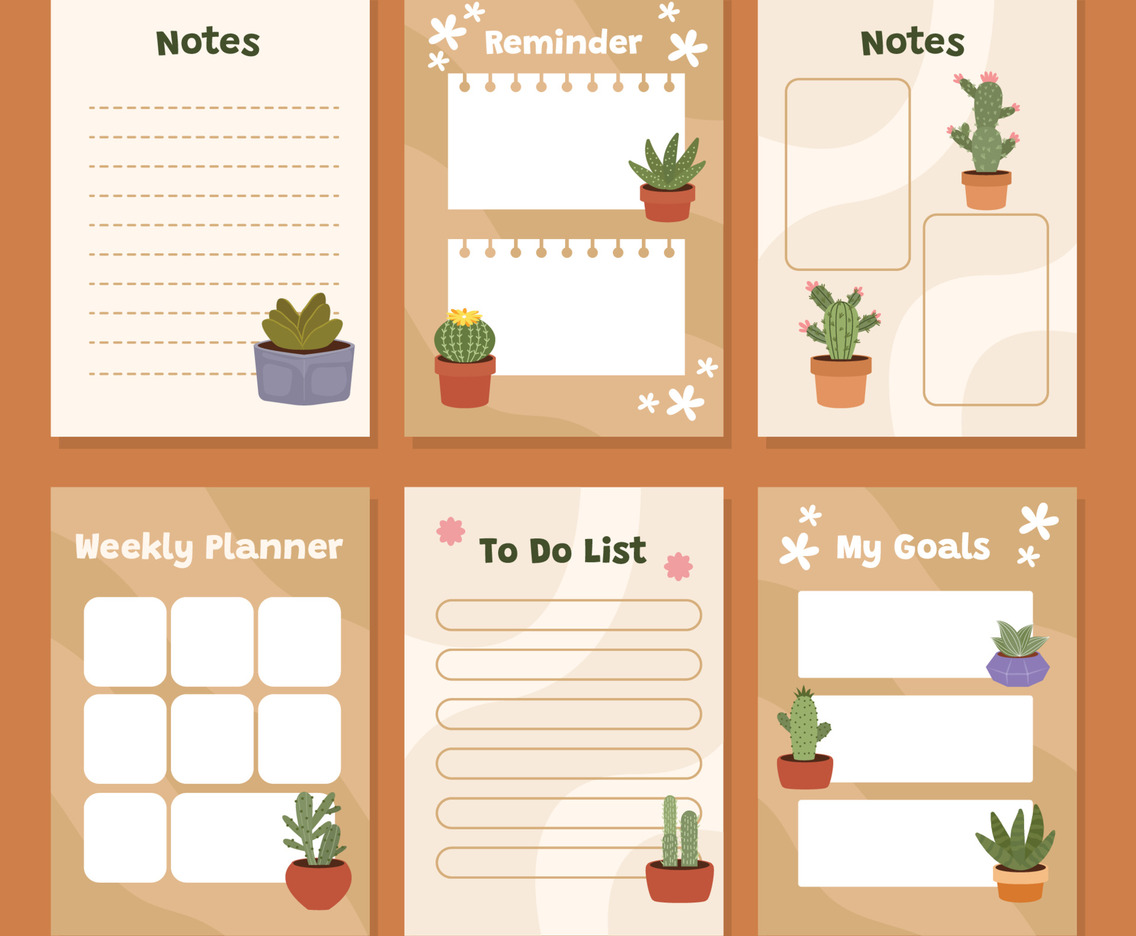 Cactus Journal Template