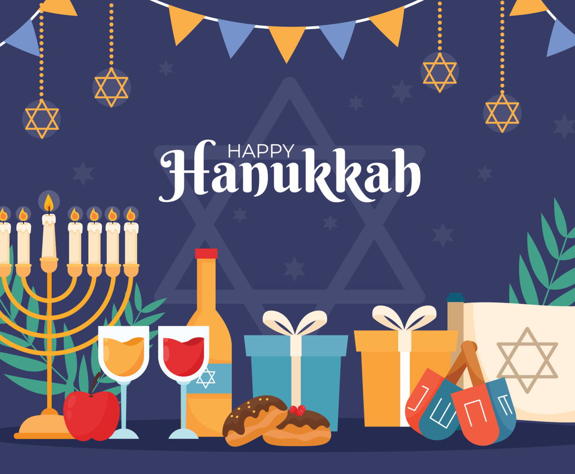 Hanukkah Festivity Background