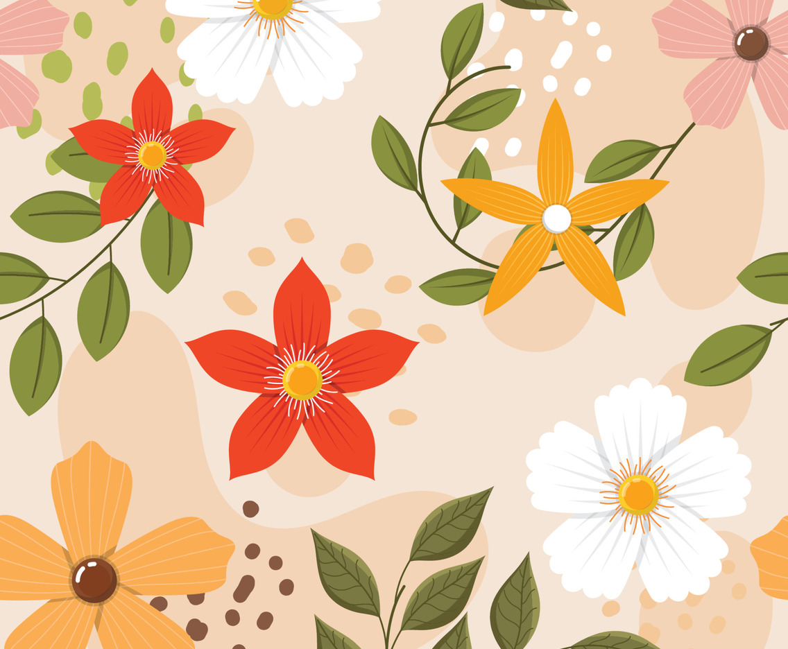 background of Floral Seamless Pattern