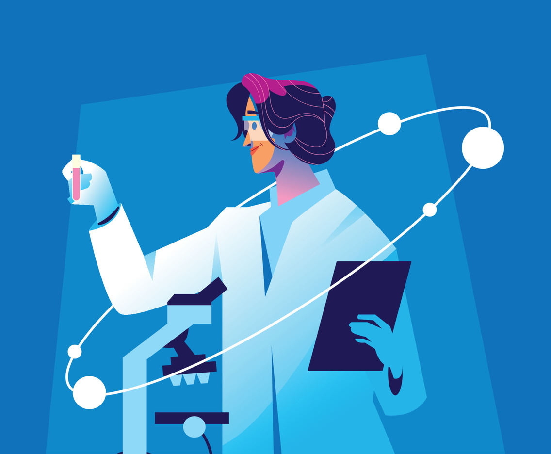Professional Scientist Woman in Her Lab