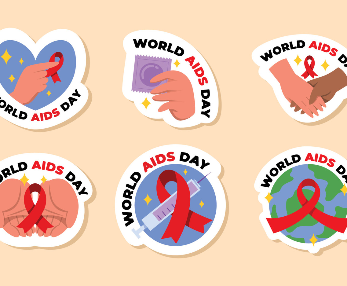World Aids Day Sticker Design