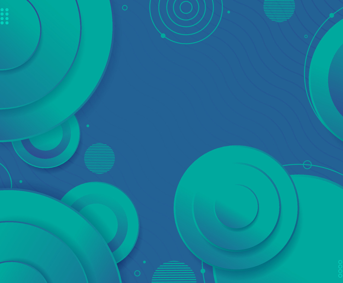Green And Blue Background With Geometric Circle