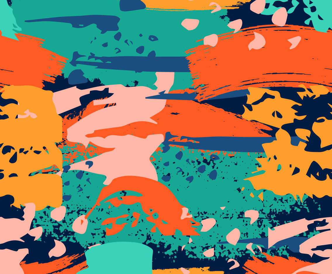 Brush Stroke Grunge Texture Seamless Pattern