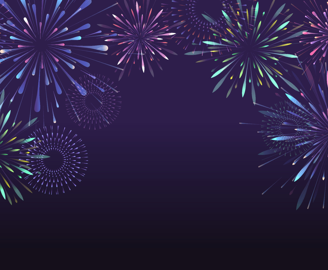Colorful Firework Festival Background