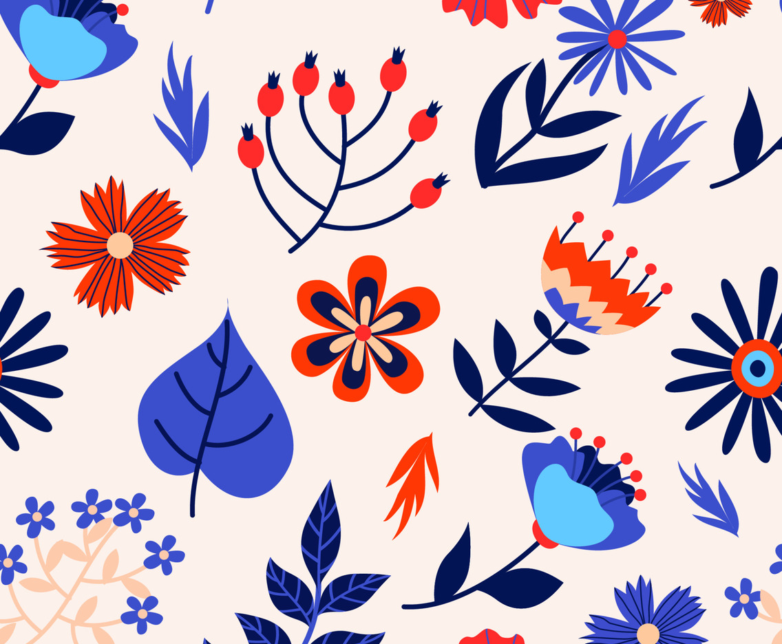 Bold Floral Seamless Pattern