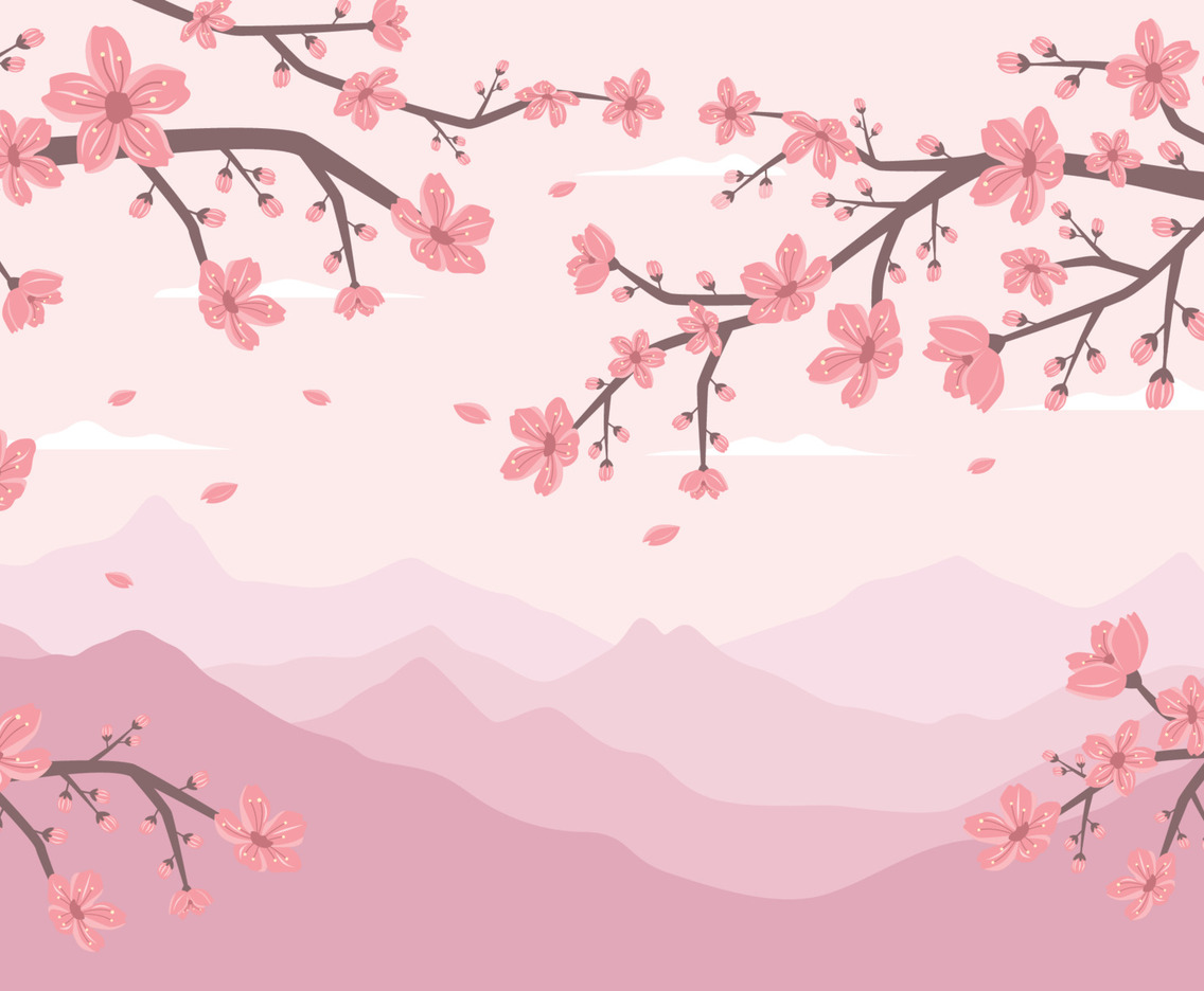 Peach Blossom in The Mountain