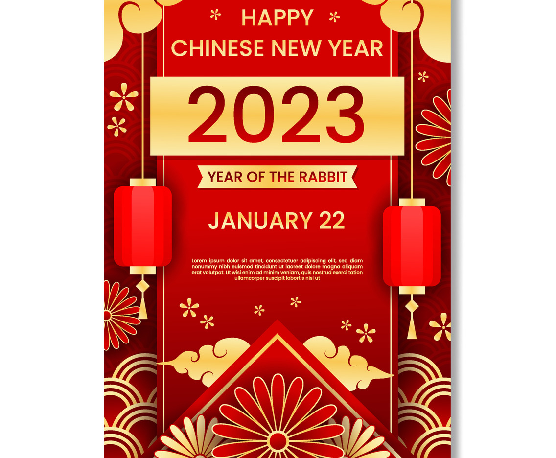 Chinese New Year 2023 Poster Template