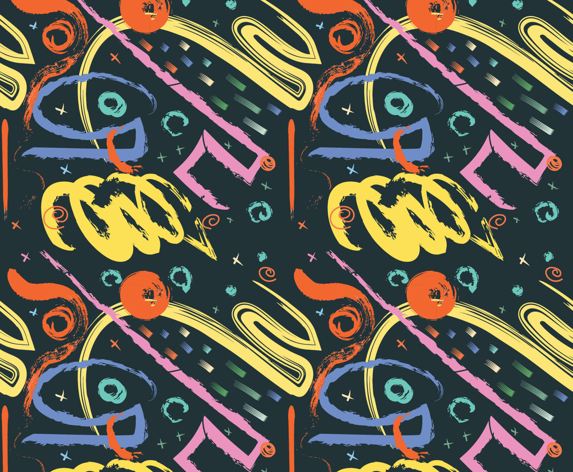 Brush Strokes Seamless Pattern