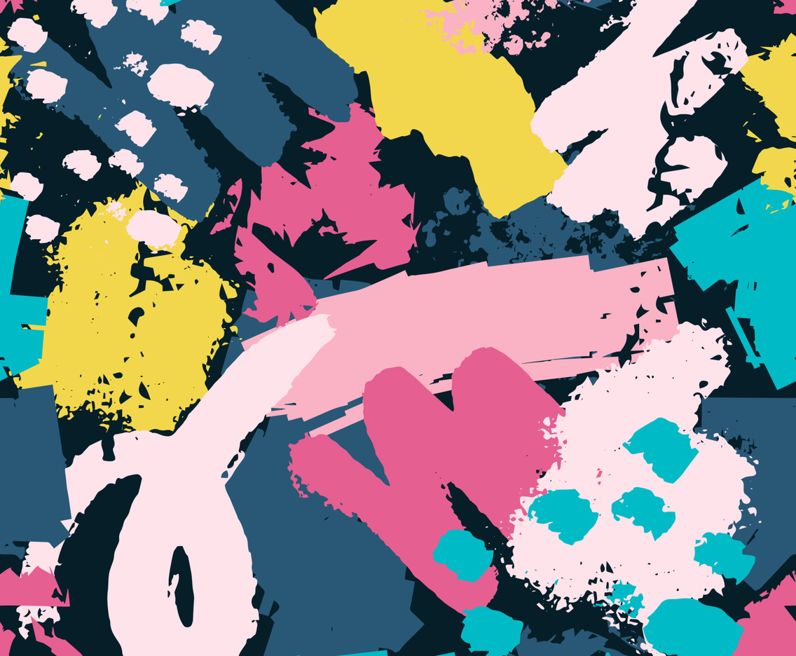 Brush Stroke Grunge Texture Seamless Pattern