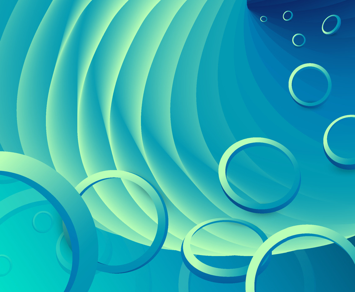 Curving Blue Green Background