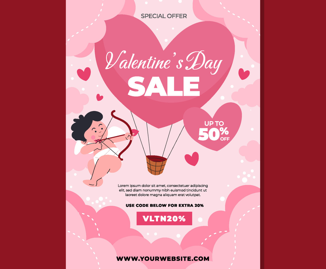 Valentine Sale Poster