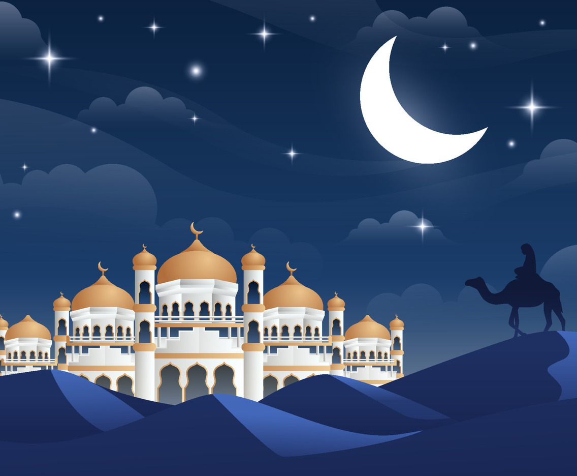 Isra Miraj the Night Journey Background
