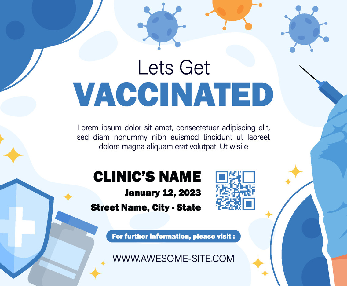 Public Vaccinated Poster Template