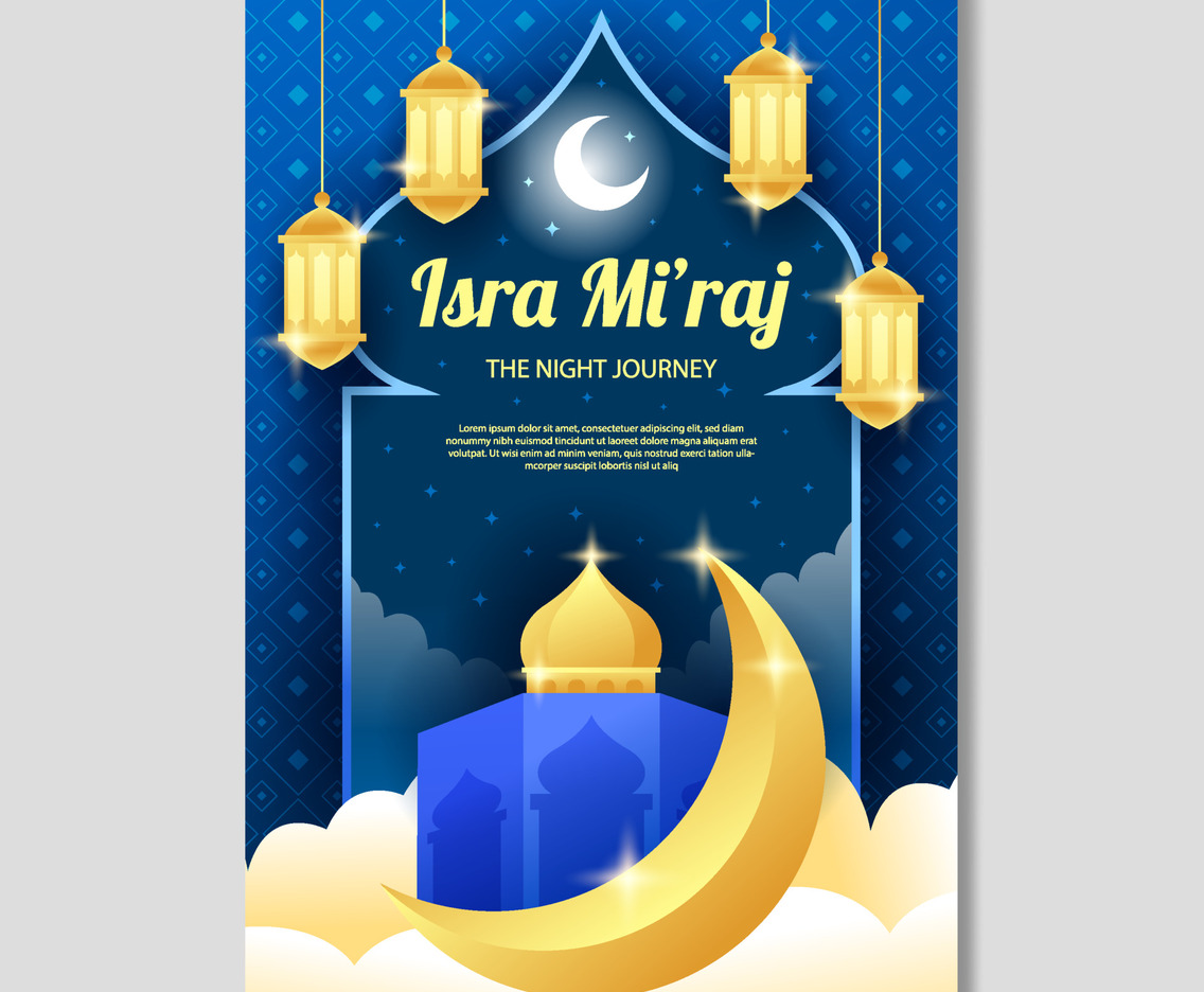Isra Miraj Poster Template