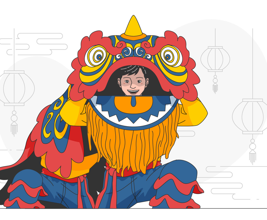 Awesome Lion Dance Attraction Concept