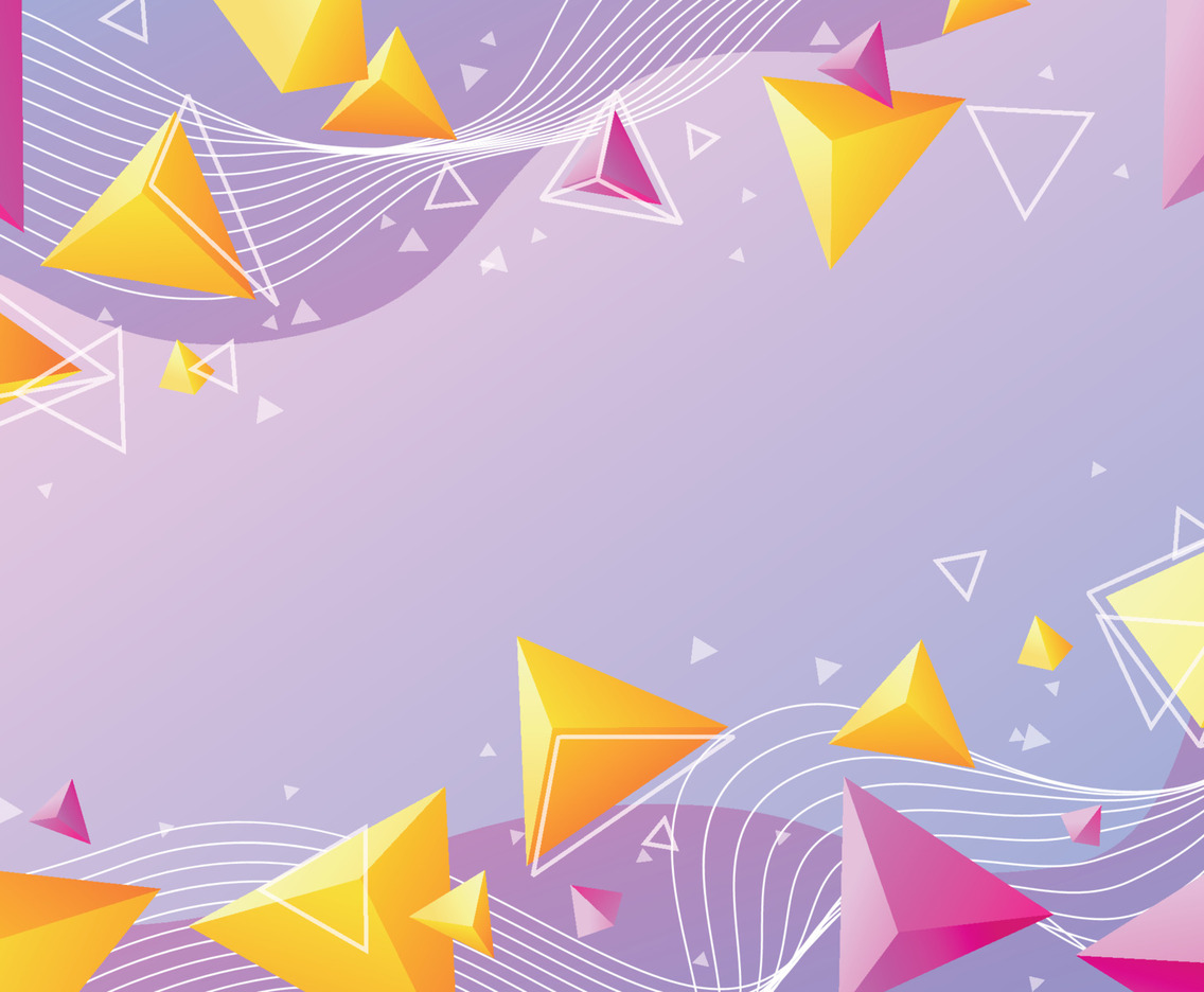 Orange and Pink Triangular