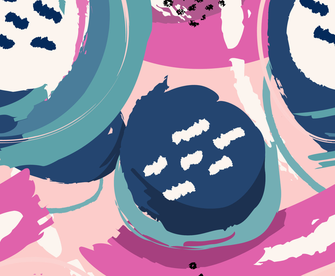 Seamless Colorful Brush Stroke Pattern