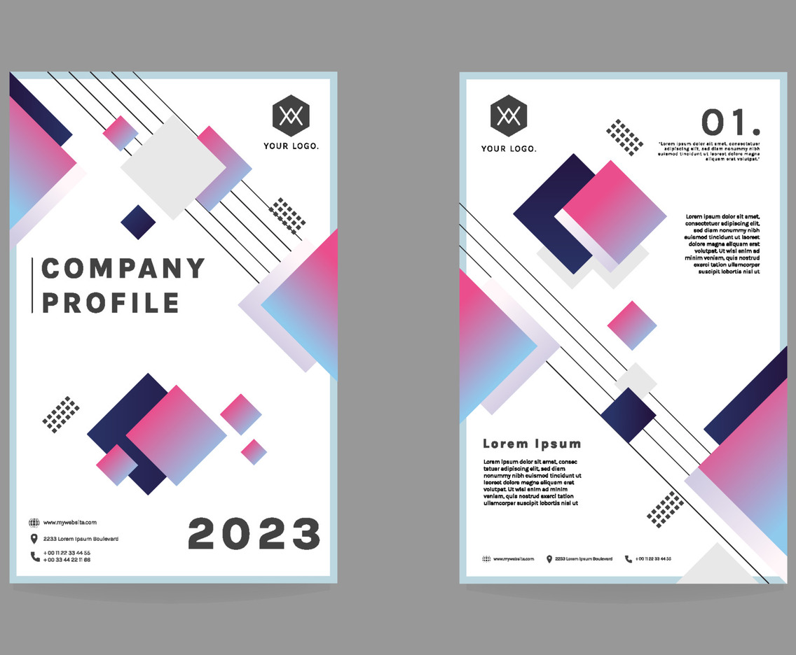 Company Profile In Modern Style