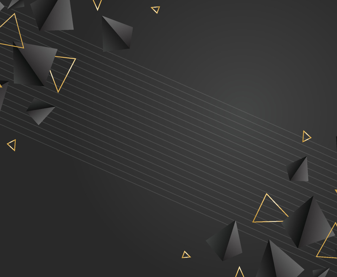 Black Triangular Background Design