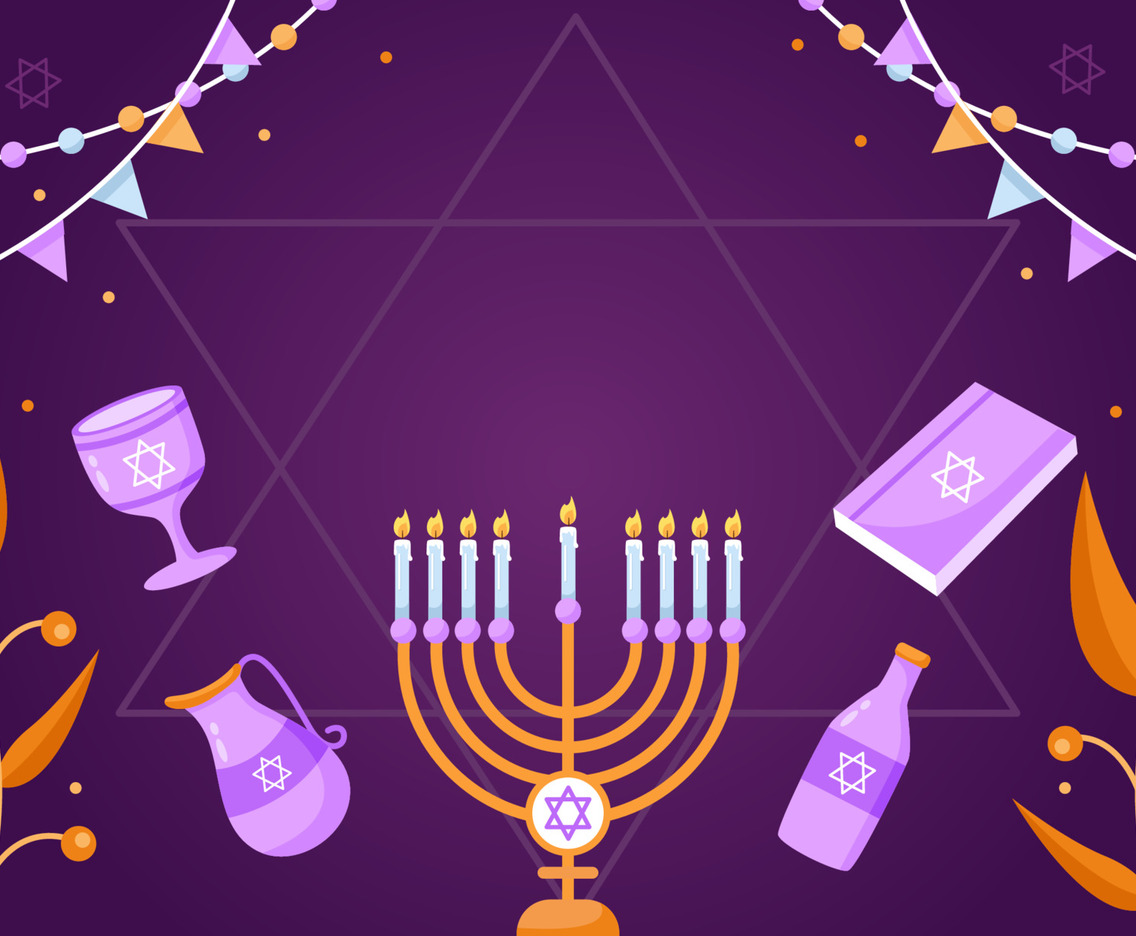 Hanukkah Festivity Background