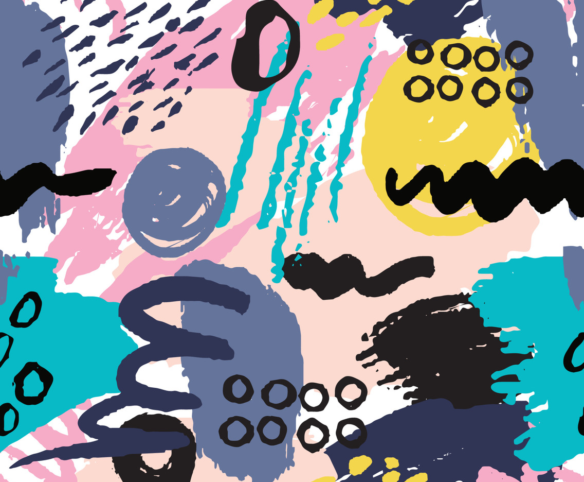 Brush Stroke Grunge Seamless Pattern