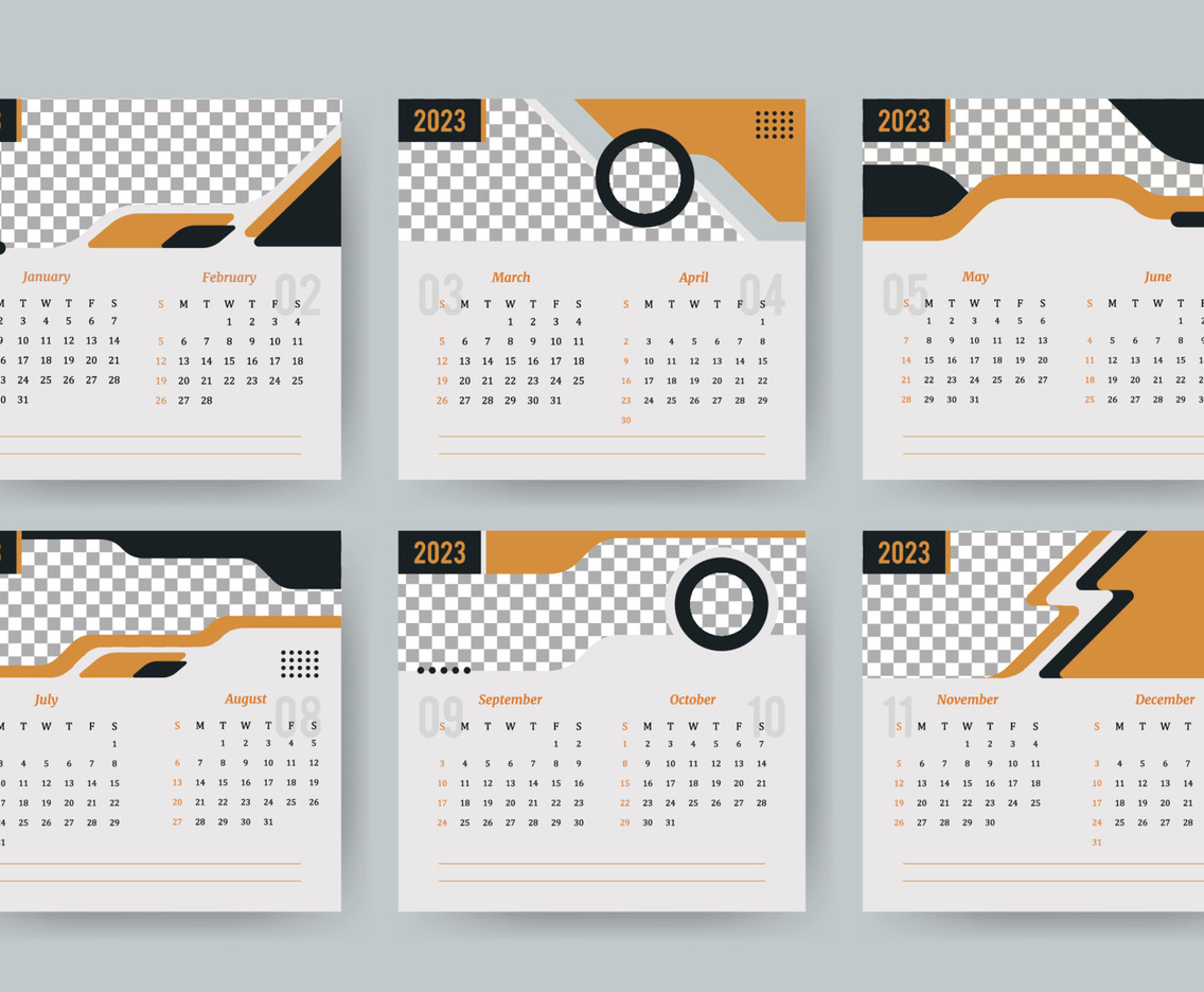 Formal Calendar 2023 Template Design