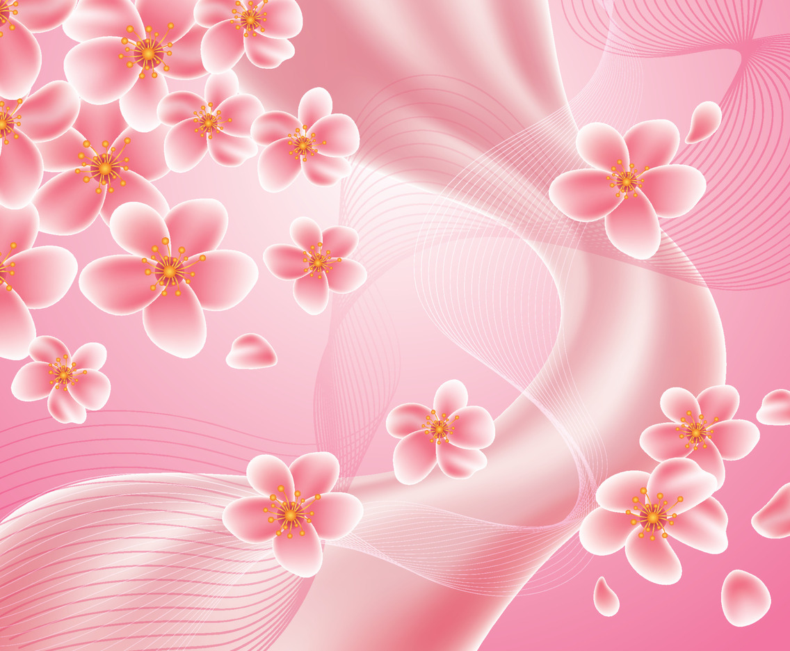 Peach Blossom Background