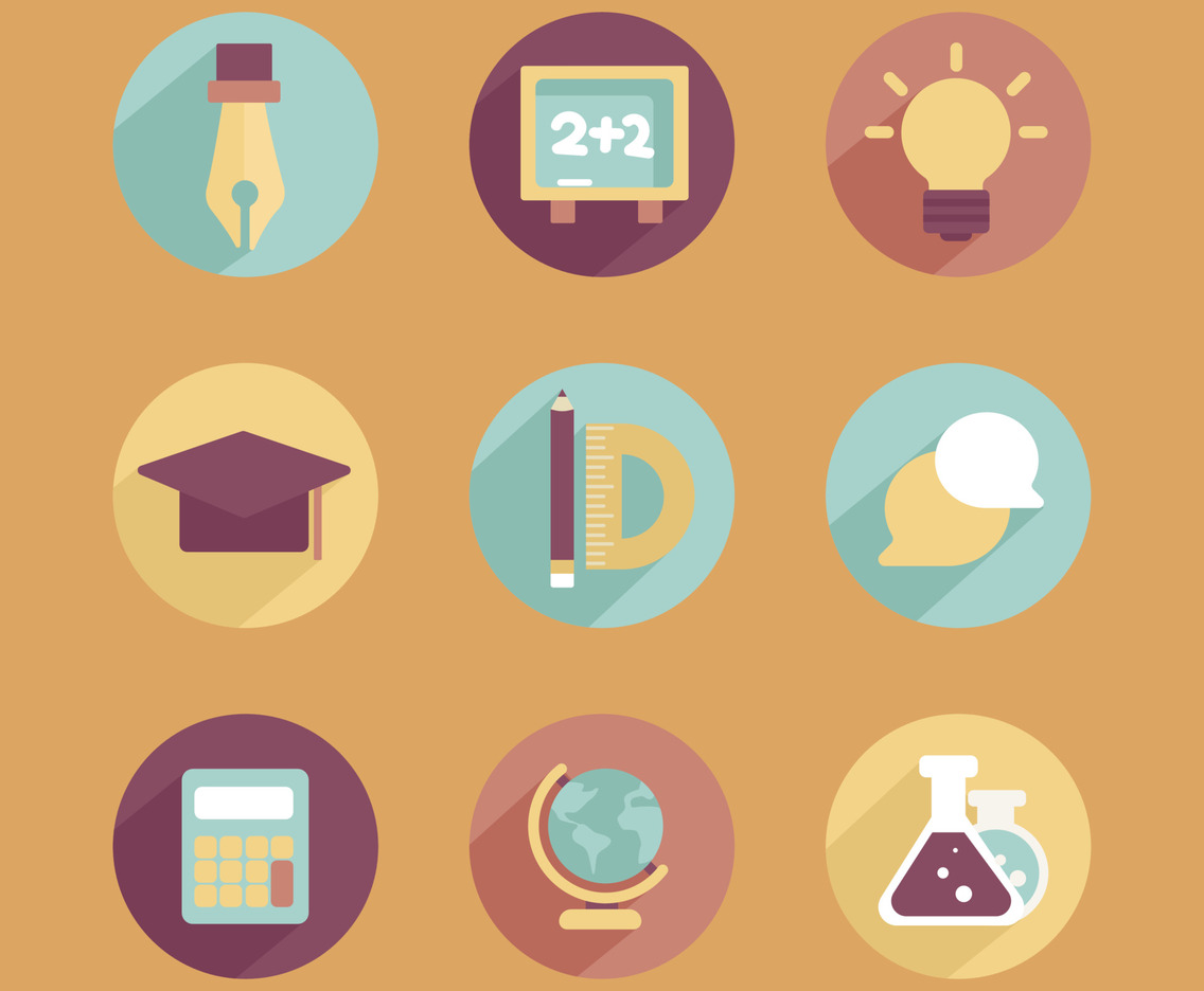 UI UX Application Education Icon Set Collection