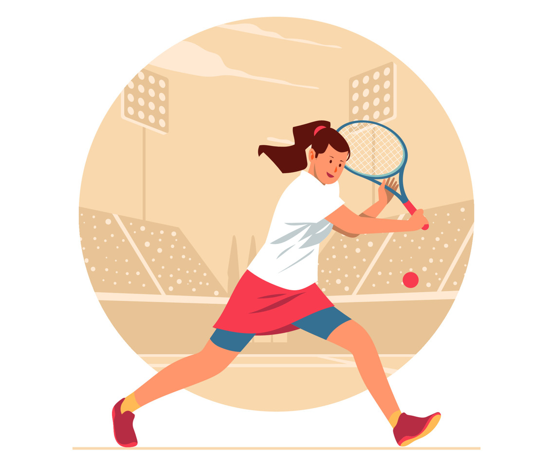 Female Tennis Player Concept